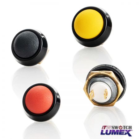 Interruptores de botão metálicos de 12 mm